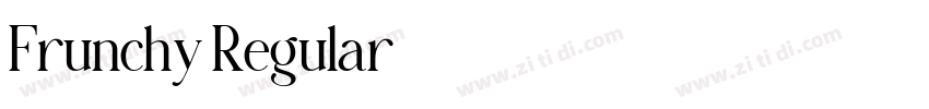 Frunchy Regular字体转换 Frunchy Regular字体转换